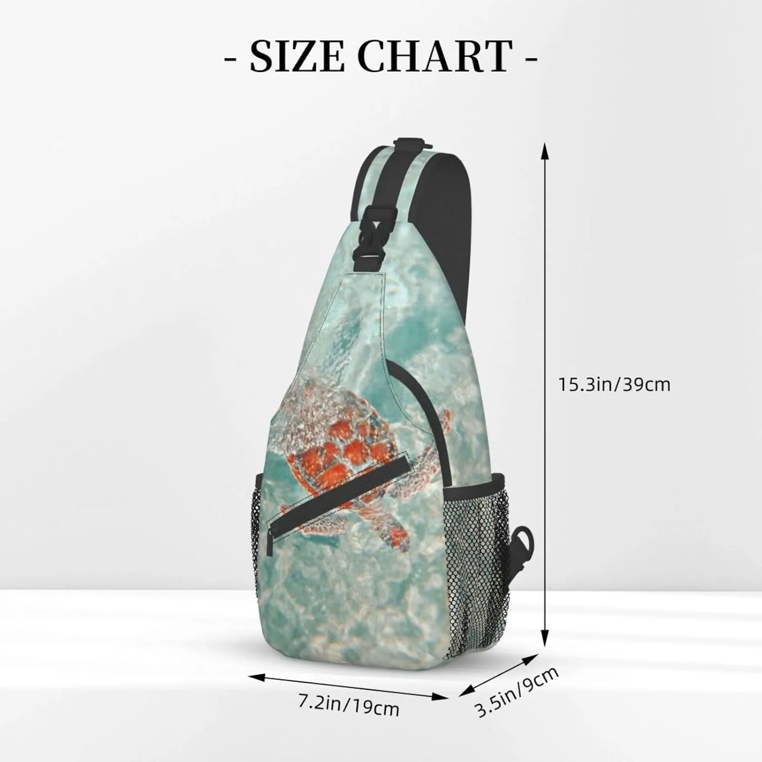 Turtle Shoulder Bag Sea Turtle Sling Backpack Daypack Casual Backpack Hiking Bag Beach Backpack Bag