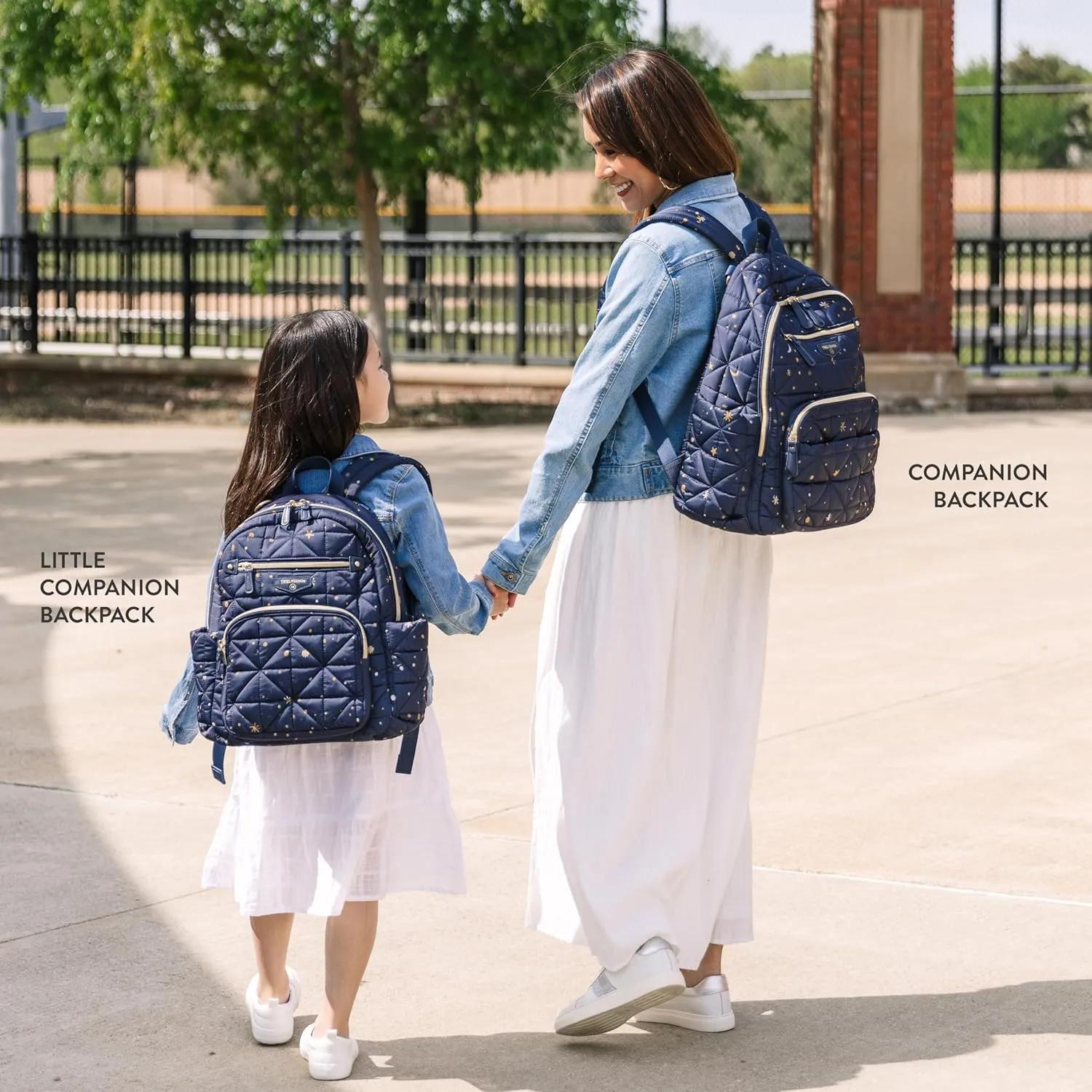 TWELVElittle Little Companion Diaper Bag Backpack 2.0 *NEW* with Changing Pad and Stroller Clips,Midnight