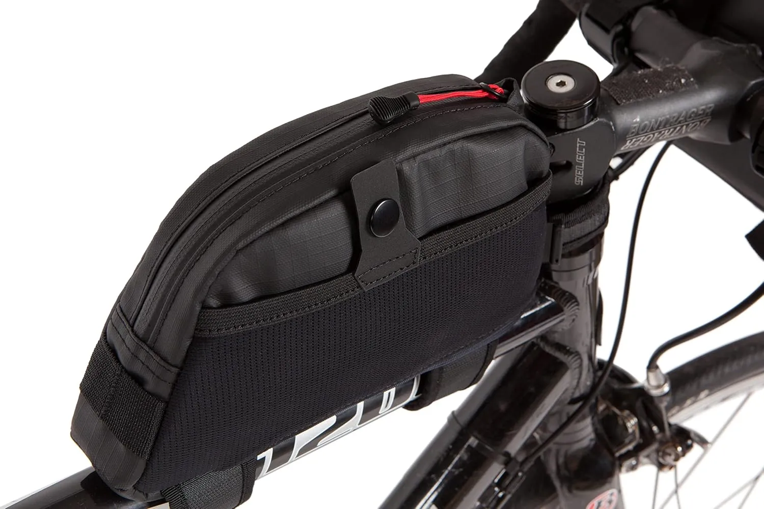 Two Wheel Gear - Commute Top Tube Frame Bag (1 L) - Water Resistant Gas Tank Style Bike Bag with Waterproof Zippers, Perfect for Mountain Biking, Commuting, and Touring