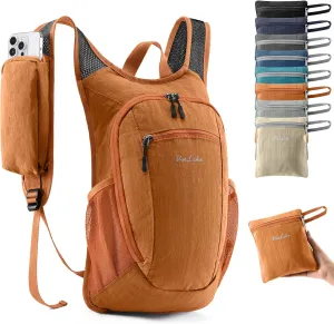 Ultra-Light 10L Hiking Backpack - Compact & Durable Orange Pack