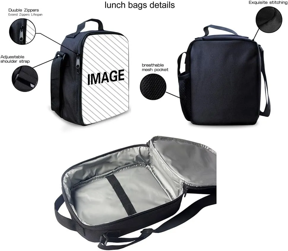 UNICEU Galaxy Basketball Kids School Backpack with Lunch Box Pencil Case 3 in 1 Bookbag Back to School Supplies