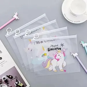 Unicorn Folder Multi Utility Pouch , Hair Clips (Pack Of 3 Pcs)