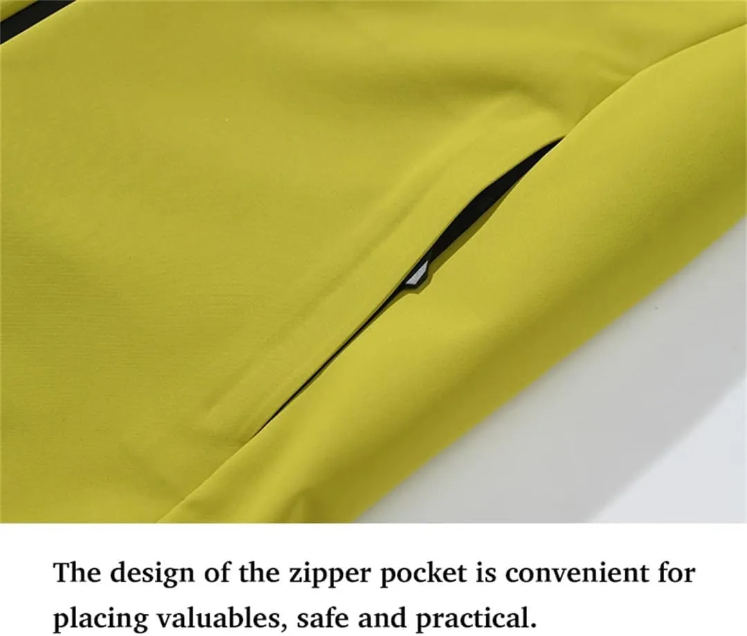Unisex Outdoor Hiking Camping Trekking Windbreaker Sporty Rain Coat Hooded Climbing Waterproof Jacket
