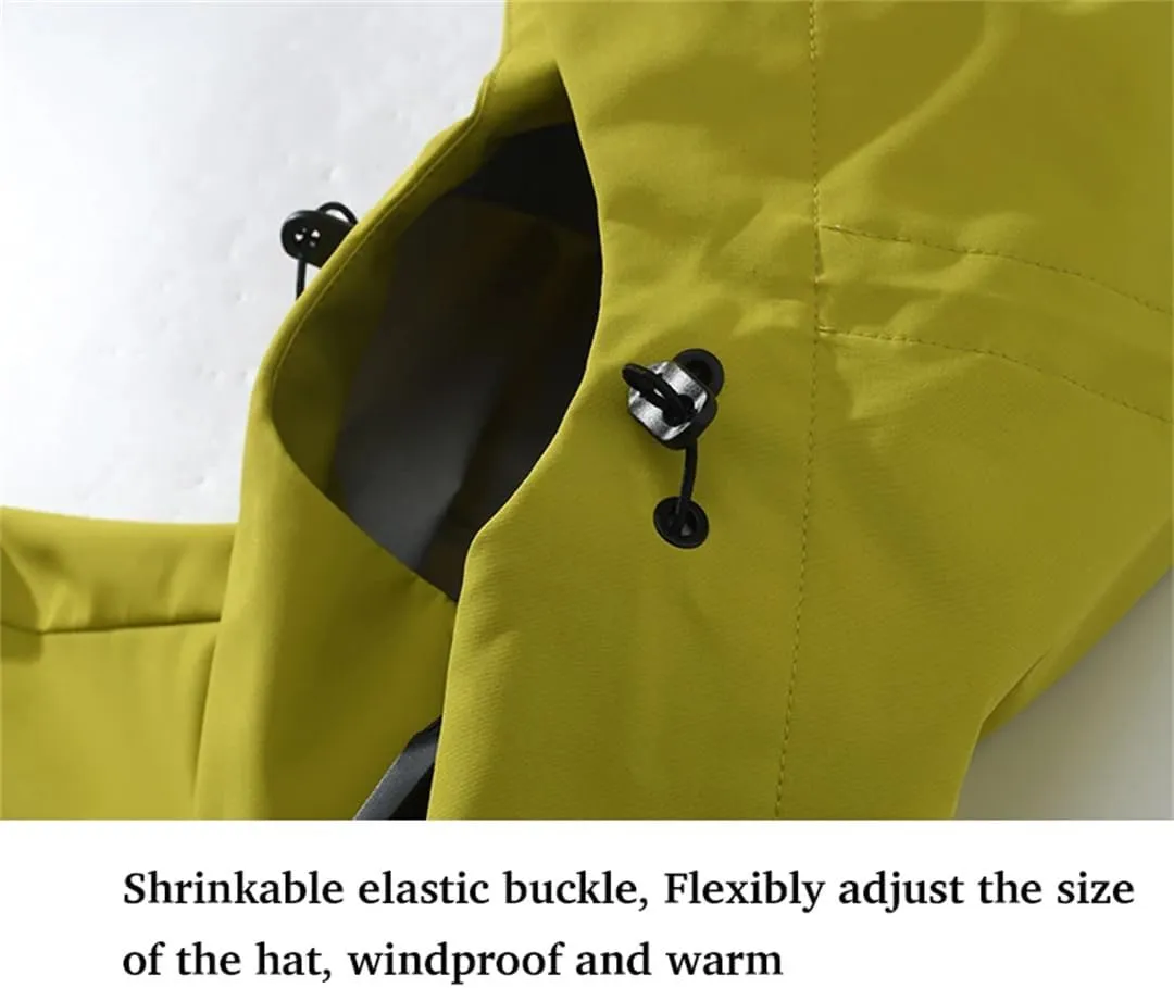 Unisex Outdoor Hiking Camping Trekking Windbreaker Sporty Rain Coat Hooded Climbing Waterproof Jacket