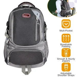 Unisex School Backpack Casual Travel Shoulder Bag