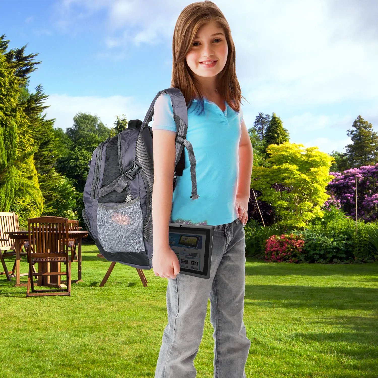 Unisex School Backpack Casual Travel Shoulder Bag