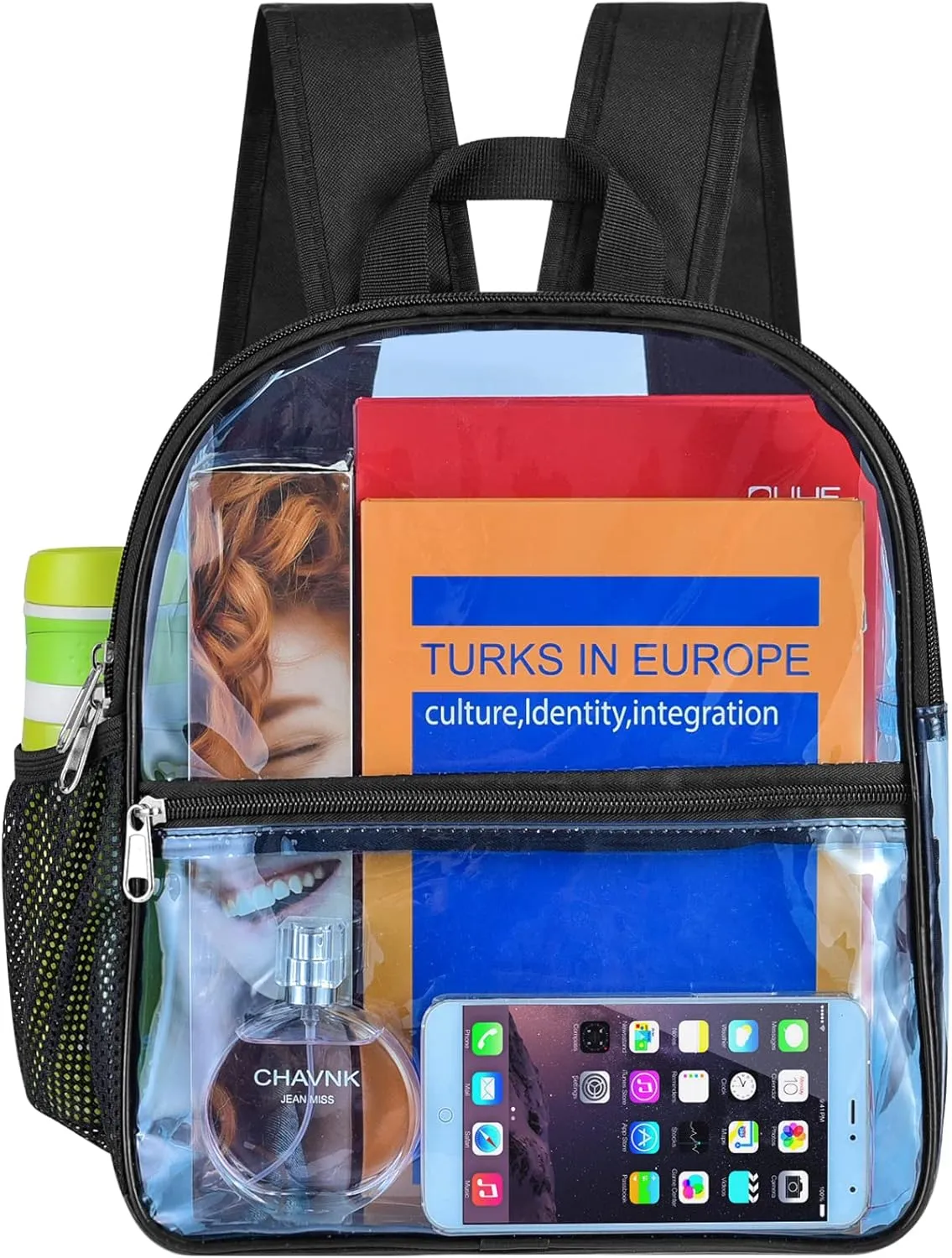 USPECLARE Clear Backpack for Stadium Approved 12×6×12, Water proof Clear Bag for Stadium Events and Concert Work Sport Event