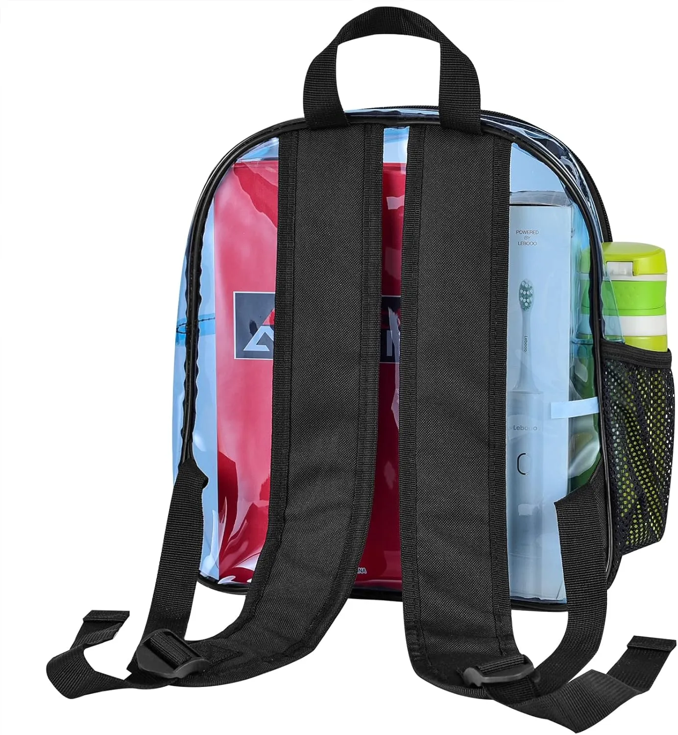 USPECLARE Clear Backpack for Stadium Approved 12×6×12, Water proof Clear Bag for Stadium Events and Concert Work Sport Event