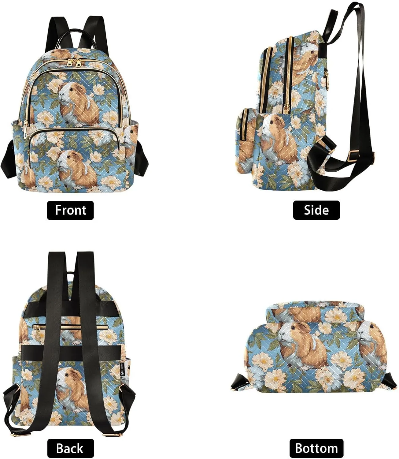 Ute Guinea Pig Animal Daisy Backpack for Women Fashion Shoulder Bags Small Casual Daypack Travel Bag S 202a5238c