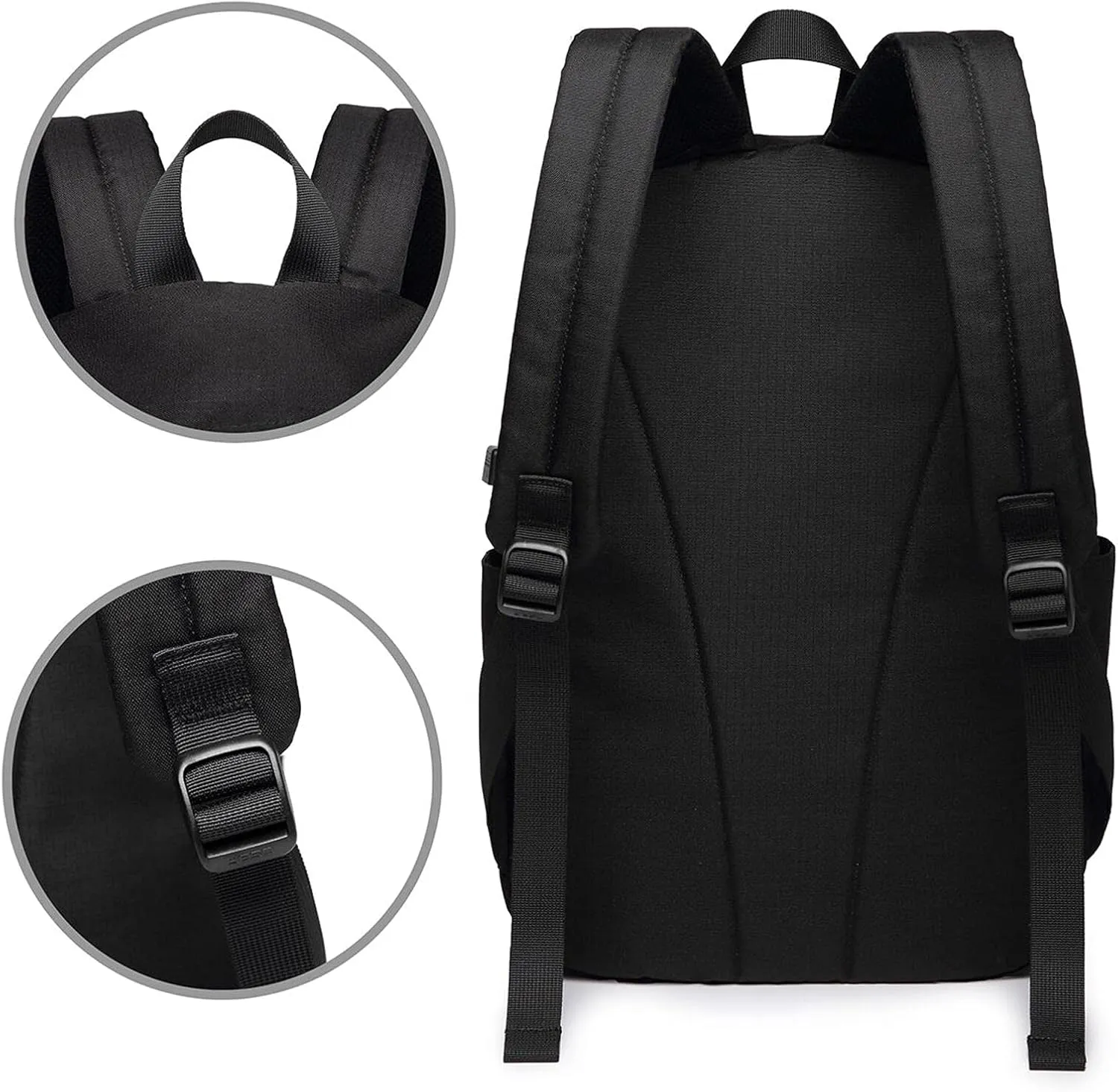 vacsAX Durable Ergonomic Backpack With - Large Capacity With USB Ports - Perfect For Women Men Little pink cherry blossoms