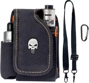 Vape Mod Carrying Bag with Straps, Vapor Case For Box Mod, Tank, E-juice, Battery - Best Vape Portable Travel to Keep Your Vape Accessories Organized [CASE ONLY]