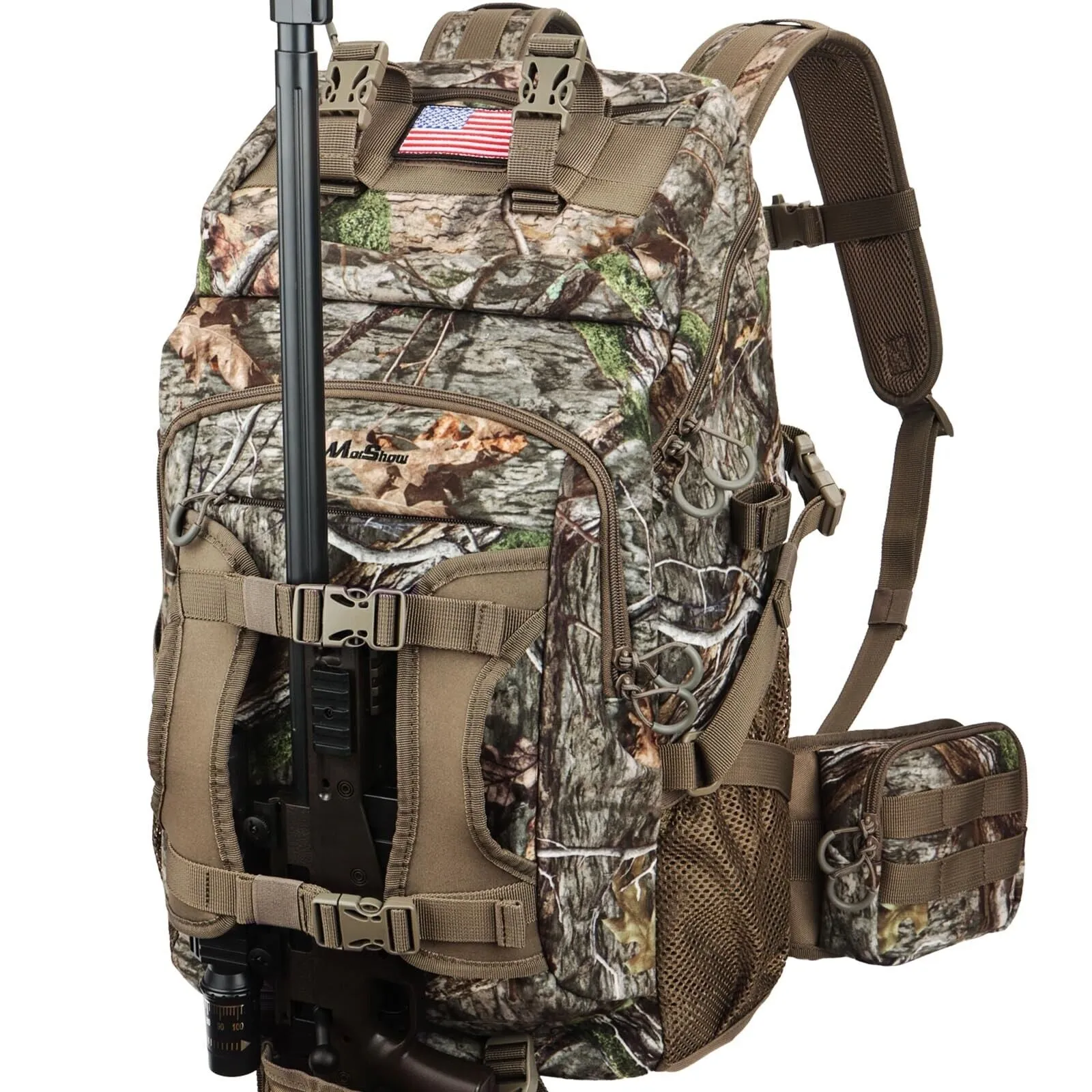 Versatile Hunting Backpack with Rifle & Bow Carrying Options