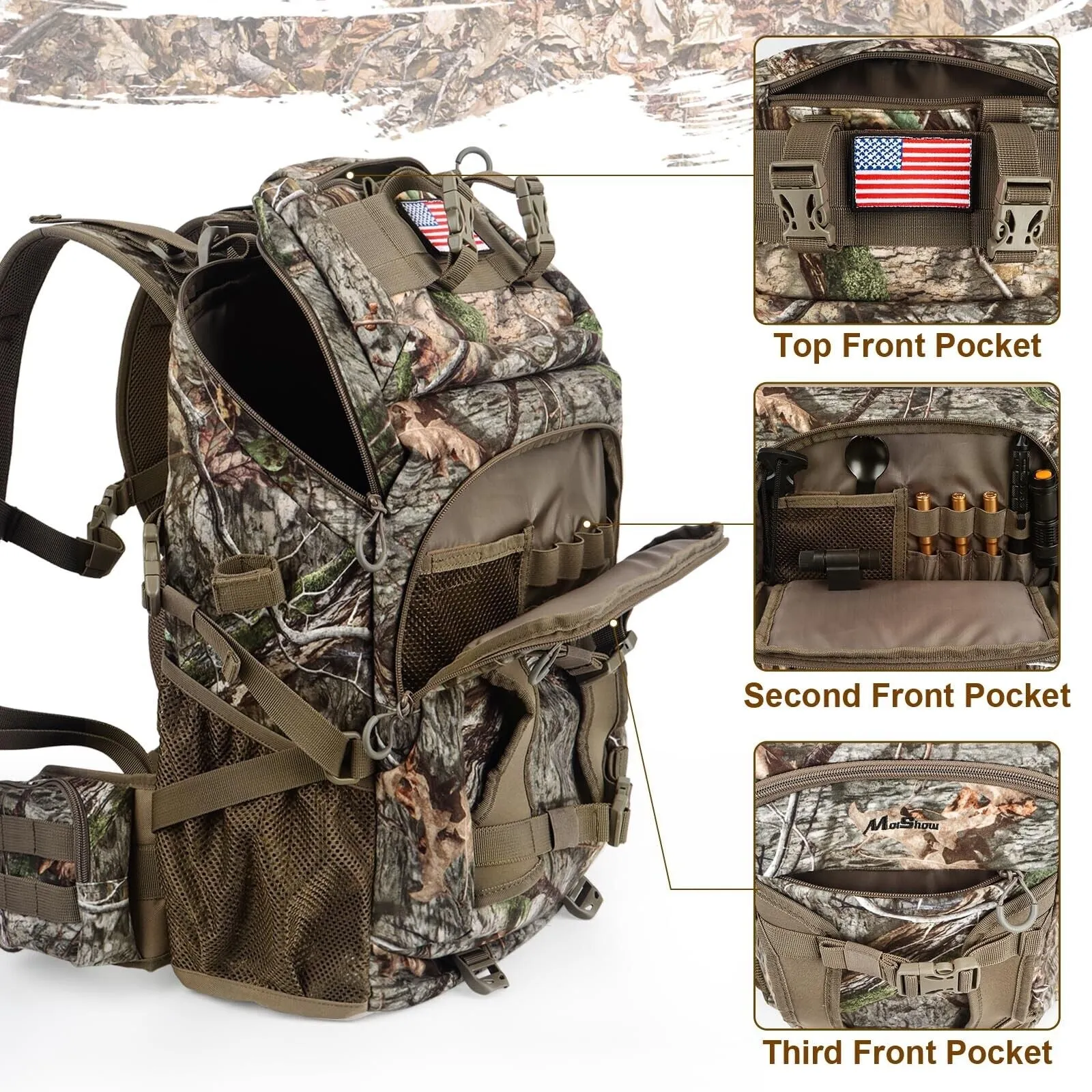 Versatile Hunting Backpack with Rifle & Bow Carrying Options