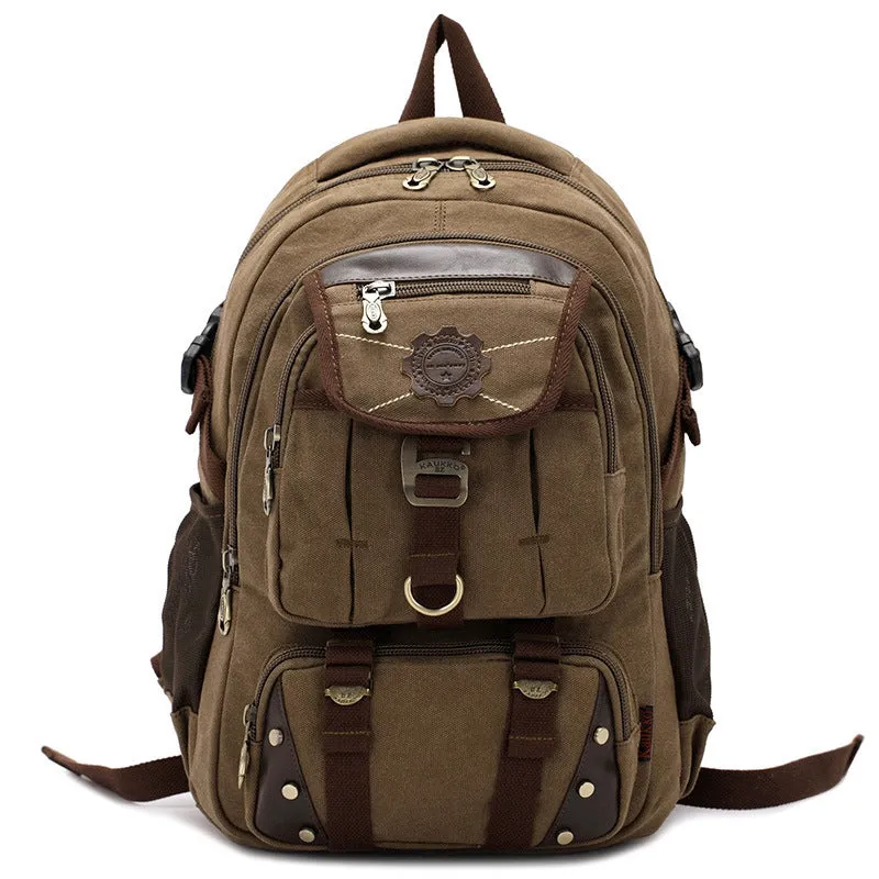 Versatile Unisex Hiking Backpack with Zippered Compartments FJ33
