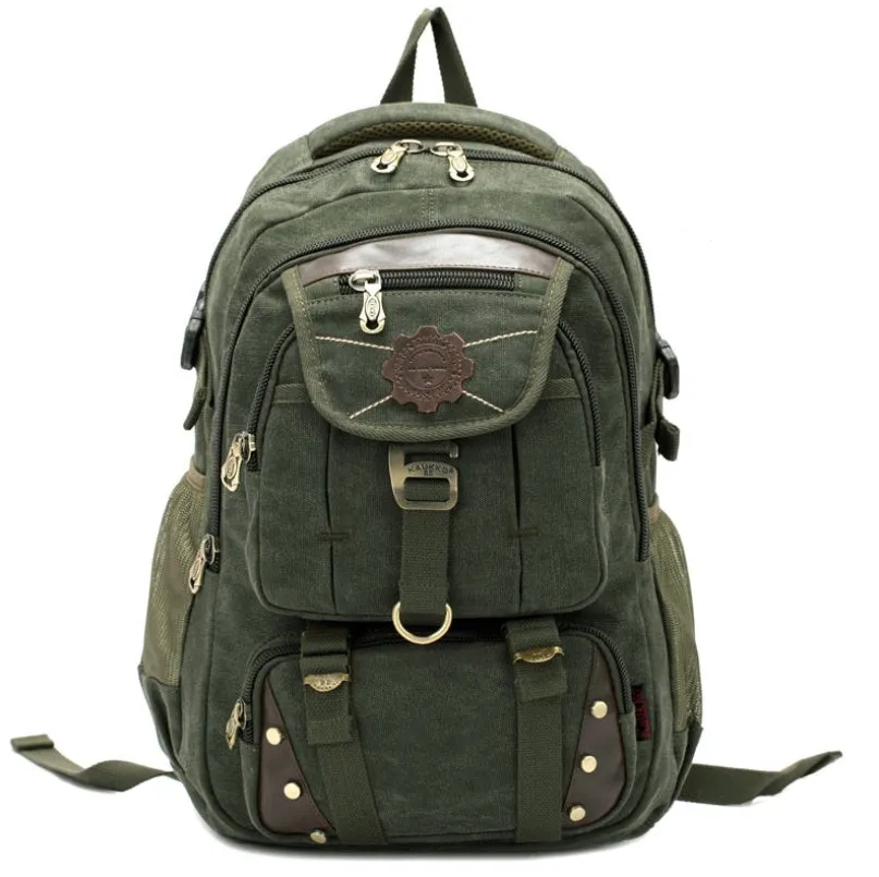 Versatile Unisex Hiking Backpack with Zippered Compartments FJ33