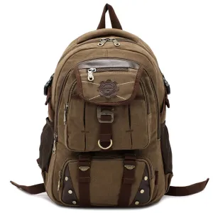 Versatile Unisex Hiking Backpack with Zippered Compartments FJ33