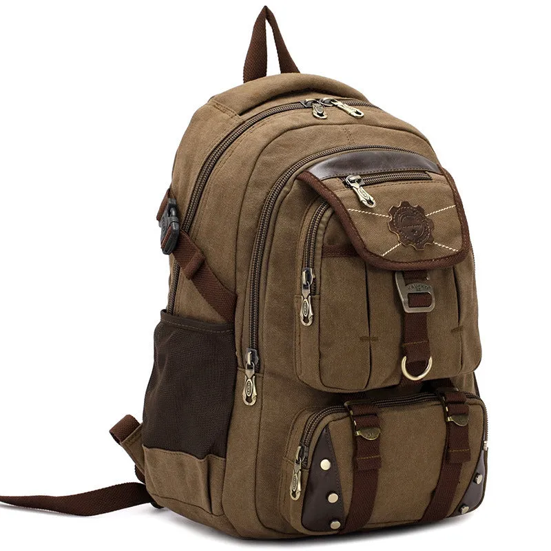 Versatile Unisex Hiking Backpack with Zippered Compartments FJ33