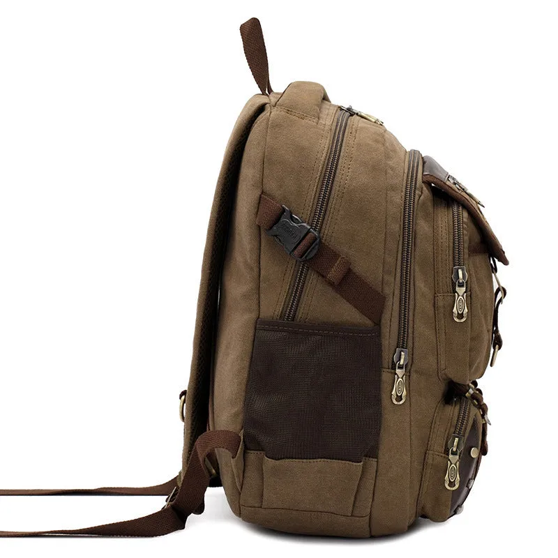 Versatile Unisex Hiking Backpack with Zippered Compartments FJ33