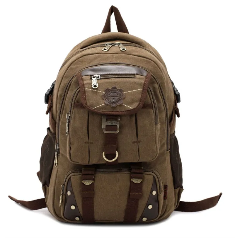 Versatile Unisex Hiking Backpack with Zippered Compartments FJ33