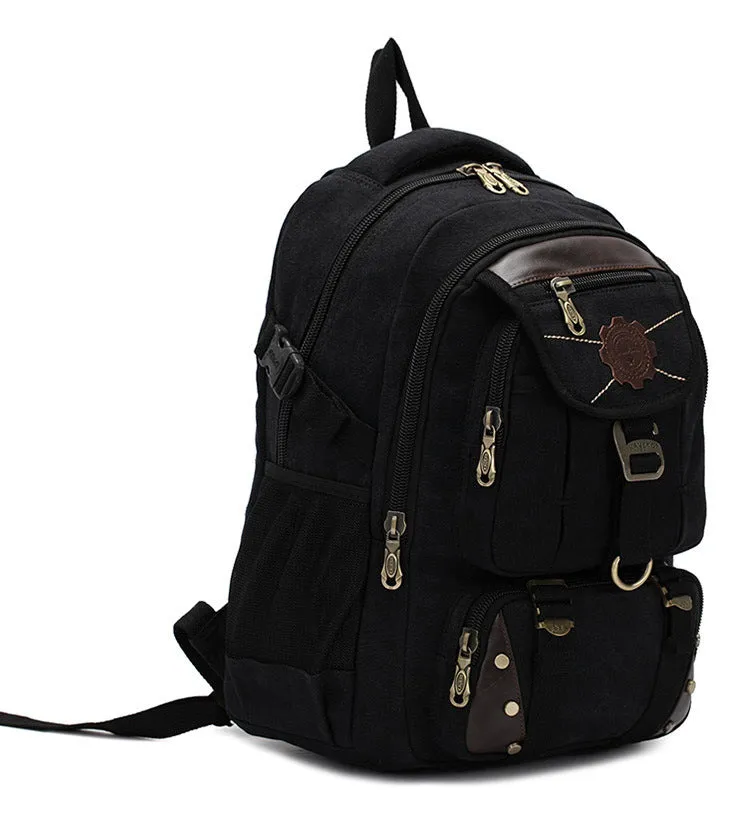 Versatile Unisex Hiking Backpack with Zippered Compartments FJ33