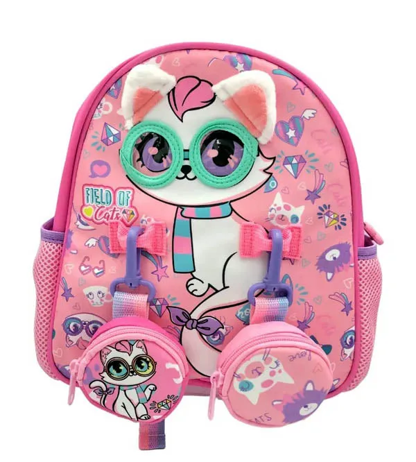 Vest Brand Adorable Premium Quality Cat Themed Bag for Travel & Playgroup (U2054)