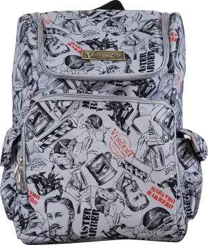 Vincent Master Backpack Travel Stylist Barber Bag (Silver)