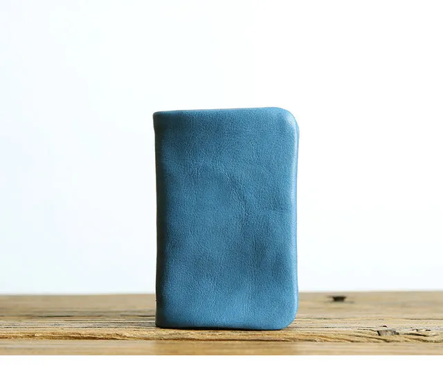 Vintage Handmade Short Zipper Coin Wallet