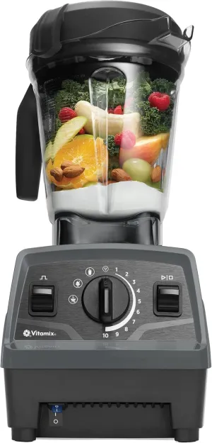 Vitamix Explorian Blender with Programs, Professional-Grade, 64 oz. Low-Profile Container, Slate (Renewed Premium)