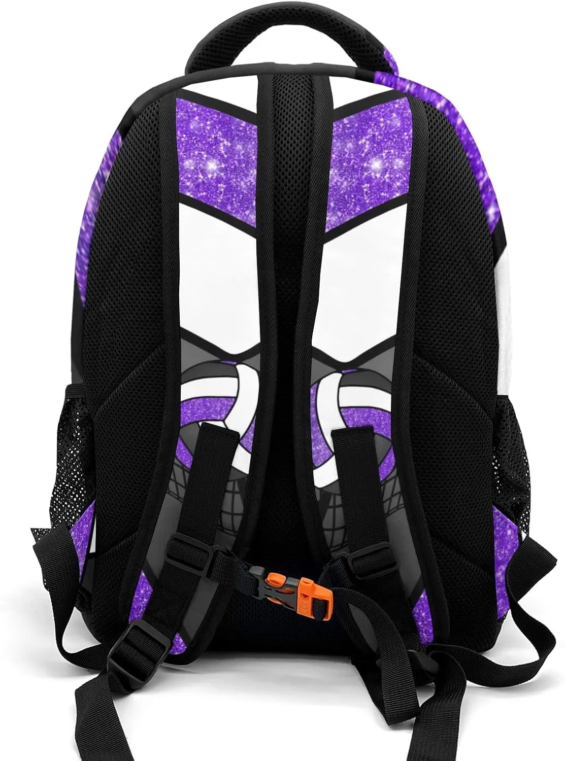 Volleyball Purple Print School Backpack Laptop Bag for Woman Man Gift