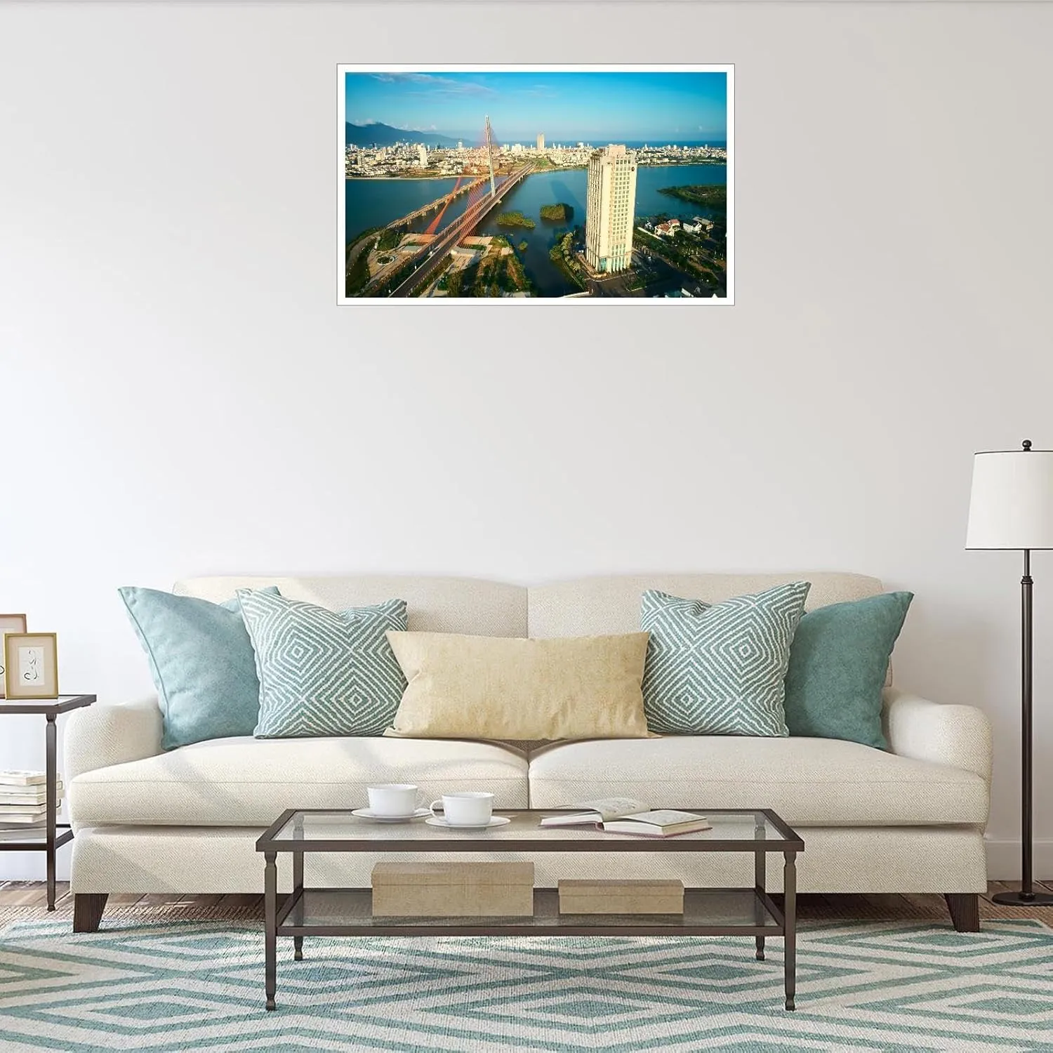 Wall Art Da Nang Vietnam Canvas Poster Prints Pictures Decor For Home Living room Bedroom Office Noframed 42"x24"