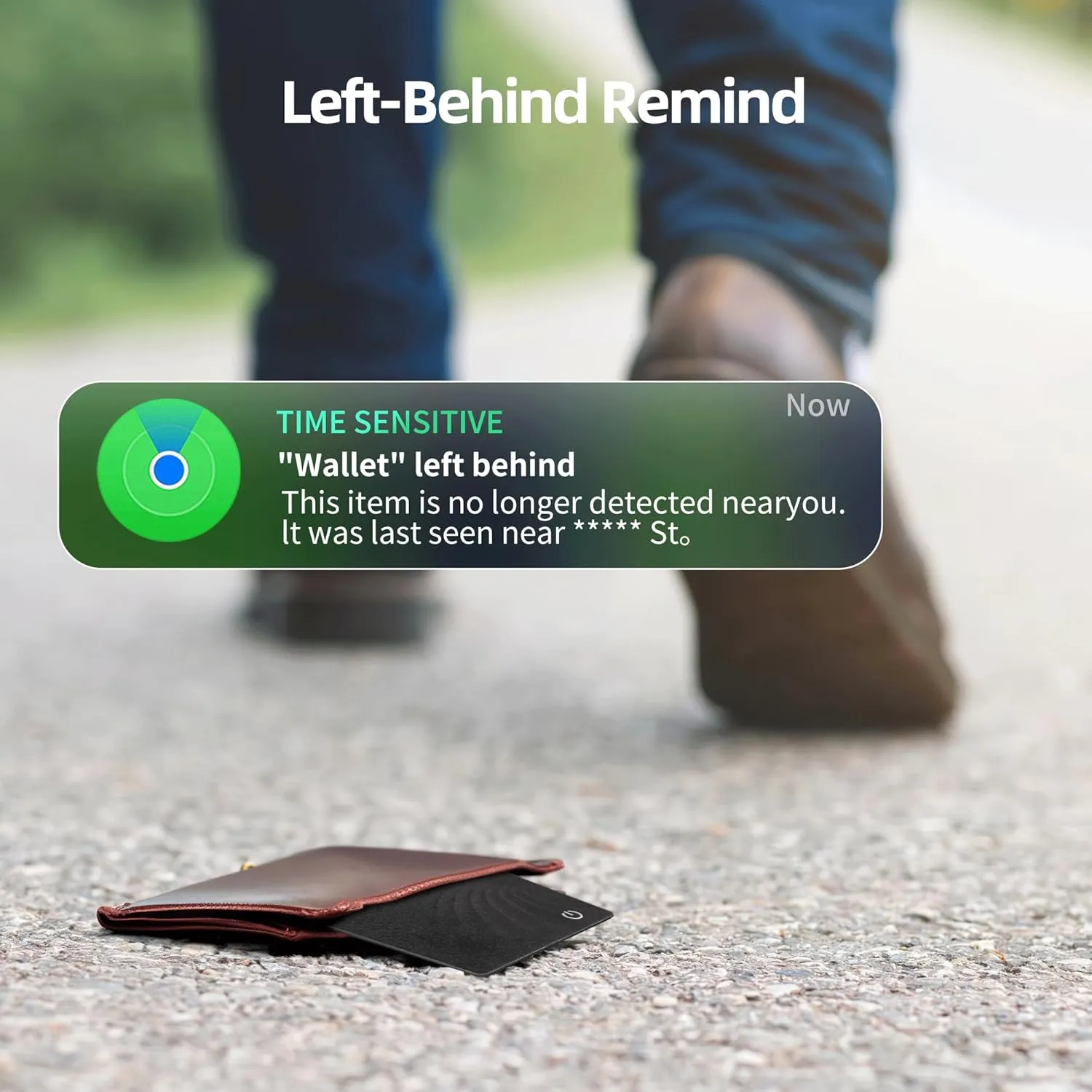 Wallet Tracker Card Jocular Wallet Tracker Finder Work with Apple Find My (iOS Only) GPS Smart Card Tracker 2mm Thickness, IP68 Waterproof, 5-Year Battery Life for Wallet,Bag,Purse, Passport,etc