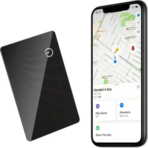Wallet Tracker Card Jocular Wallet Tracker Finder Work with Apple Find My (iOS Only) GPS Smart Card Tracker 2mm Thickness, IP68 Waterproof, 5-Year Battery Life for Wallet,Bag,Purse, Passport,etc