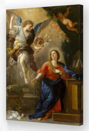 Wallpicss Annunciation Painting Poster Framed Wall Art Famous Artwork Prints Vintage Canvas Pictures for Bathroom Wall Decoration 12x18 inches