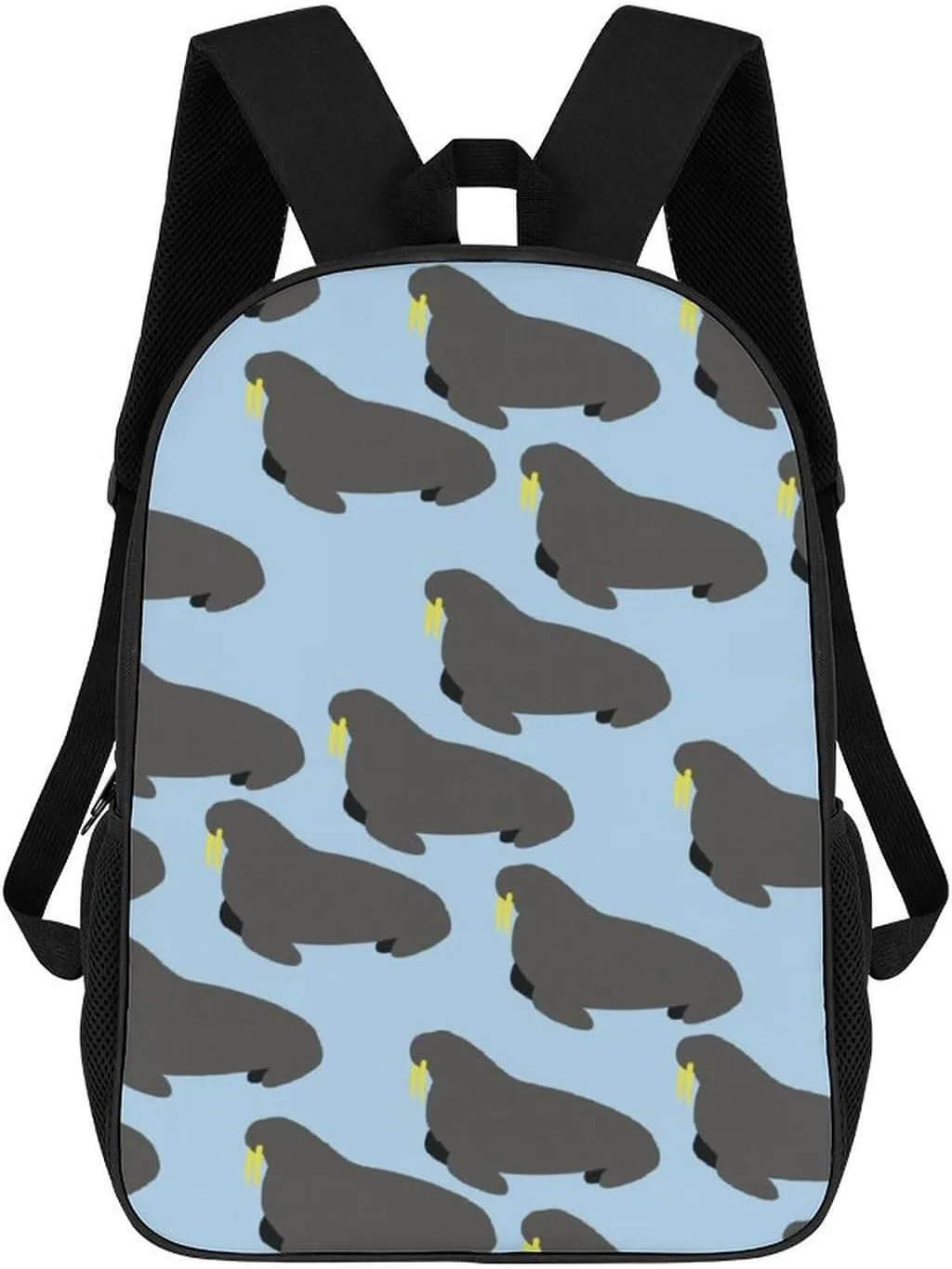 Walrus Animal Ocean Pattern Backpack for Worker Business Hiking Travel Bag Shoulders Bag