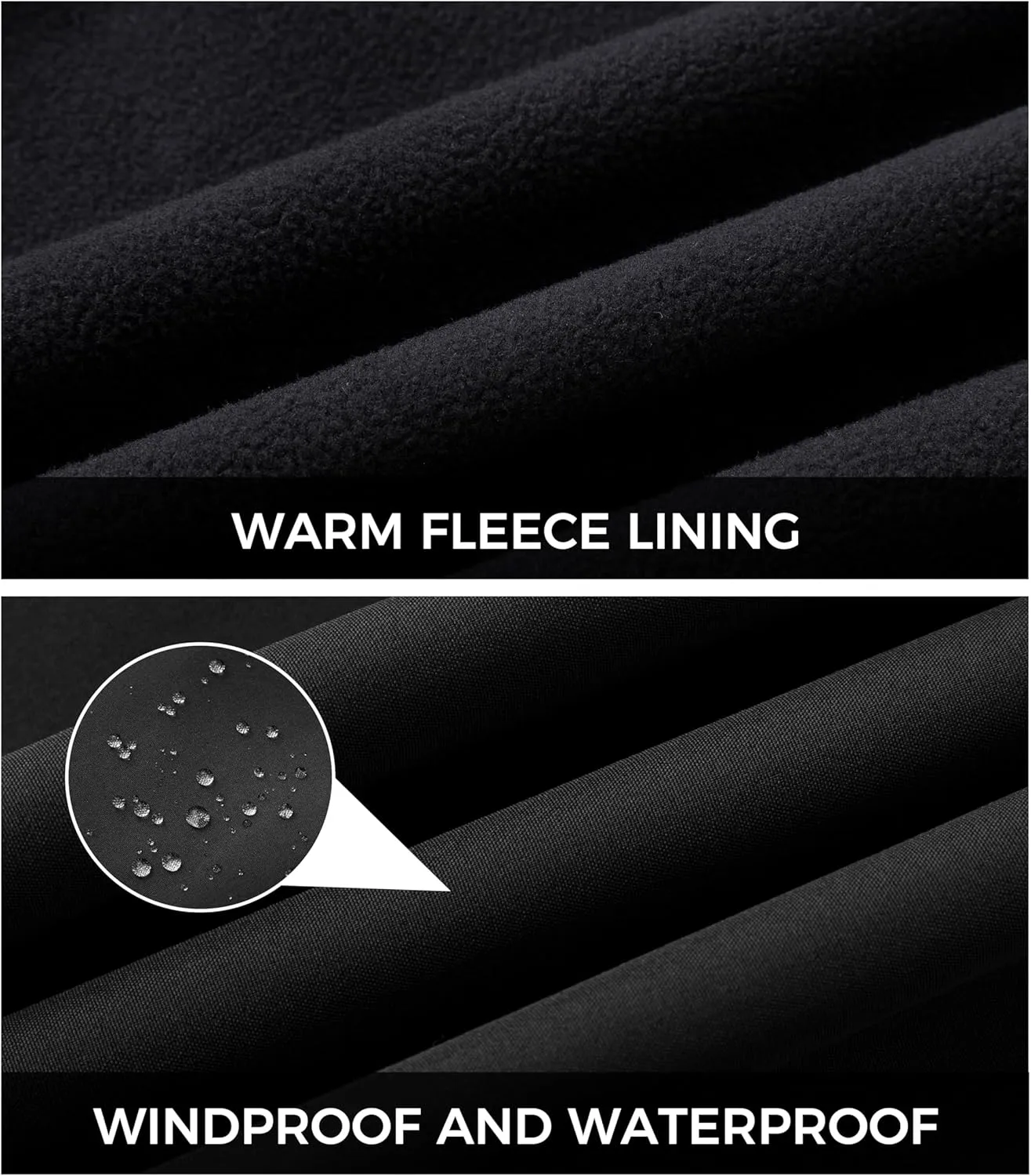 wantdo Women Softshell Jacket Fleece Lined Hooded Rain Coat Waterproof Windproof Windbreaker Jacket Lightweight Long Coat