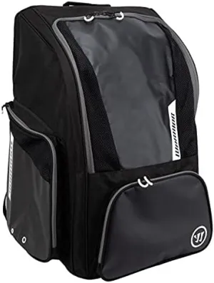 WARRIOR Hockey Pro Carry Backpack Bag (Black/Grey)