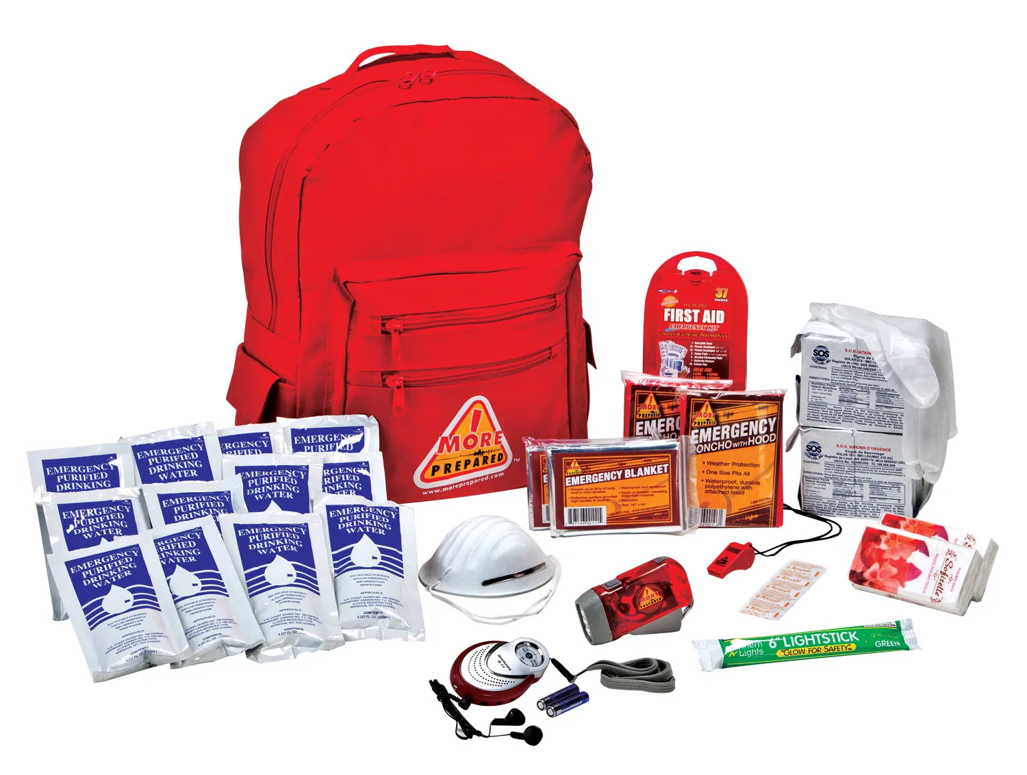 Washington 2 Person Backpack Survival Kit - Standard