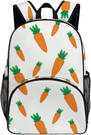 Watercolor Carrots Pattern Backpack for Worker Teacher Business Hiking Travel Bag Shoulders Bag