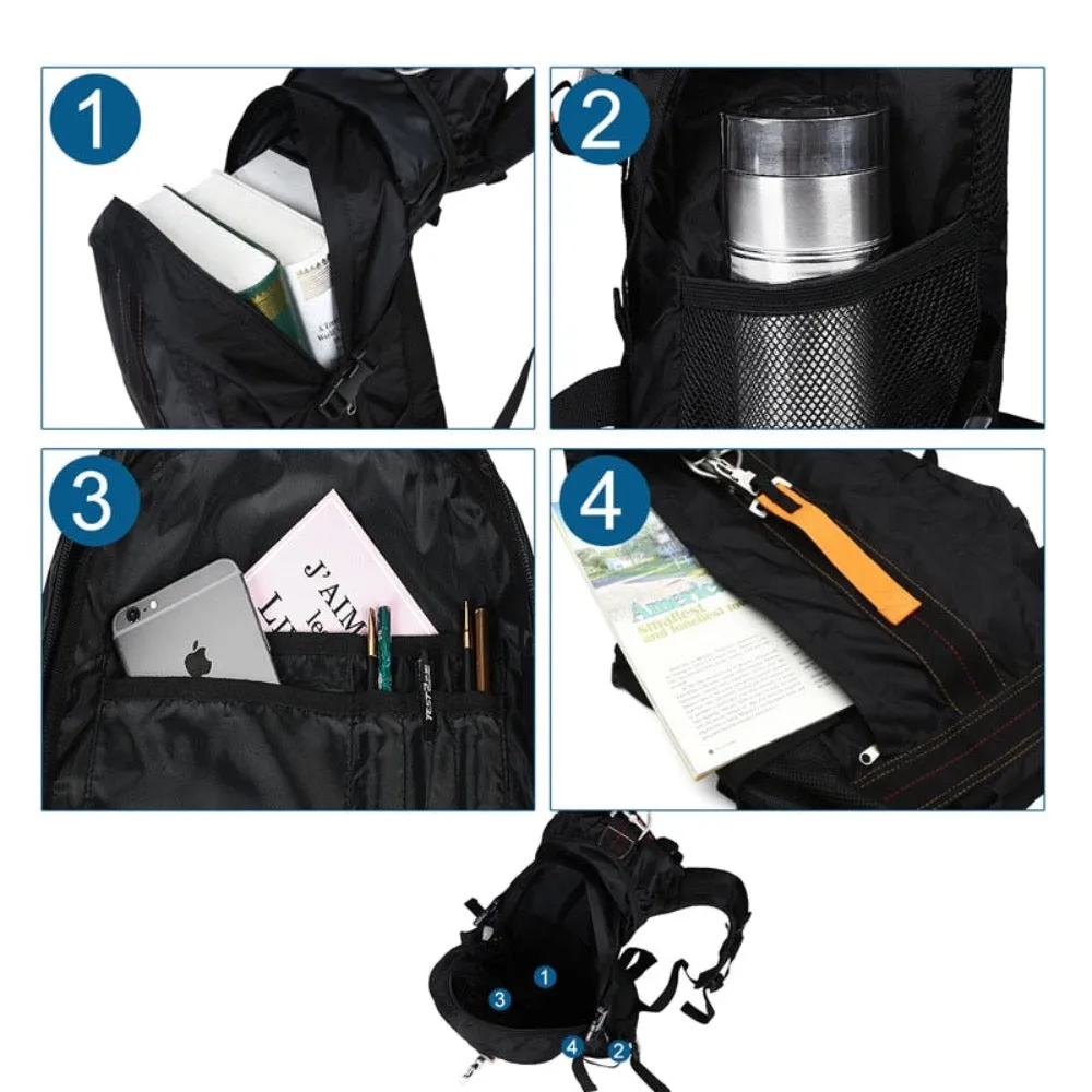 Waterproof backpack Highly-rated lightweight hiking Privacy-focused
