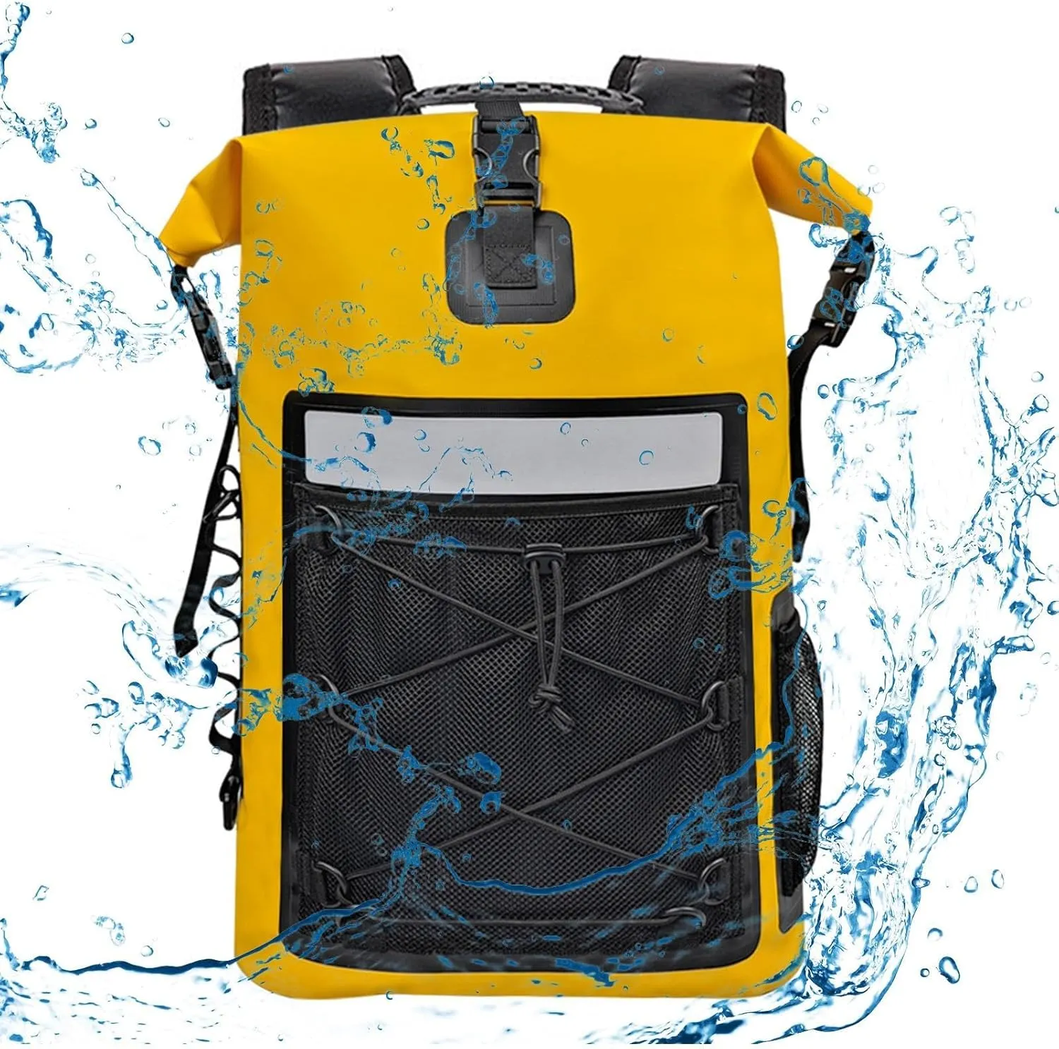 Waterproof Dry Bag Backpack Storage Pack 35L Adjustable Shoulder Strap Practical Camping Sack for Outside River Trekking