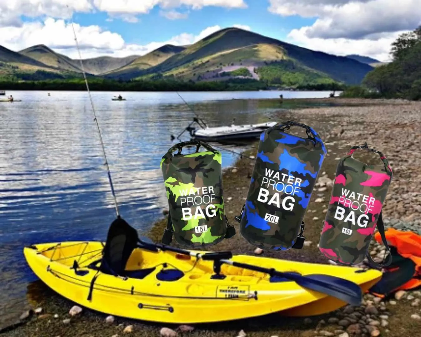 WATERPROOF DUFFEL BAG 15L (green)