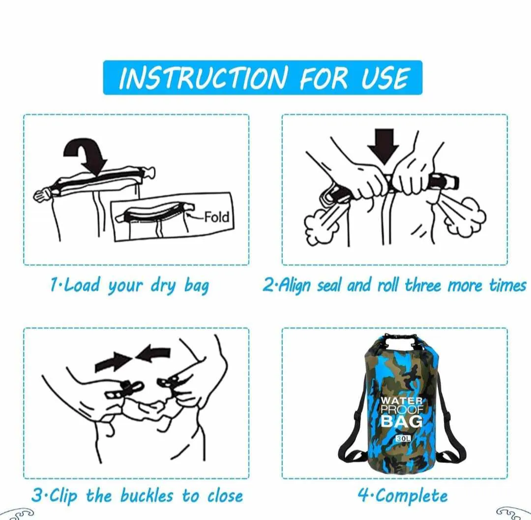 WATERPROOF DUFFEL BAG 20L (blue)