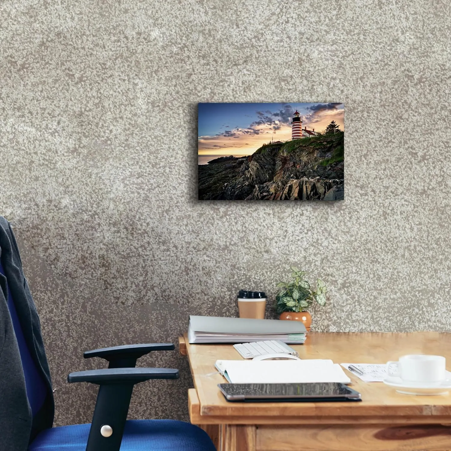 'West Quoddy Head Twilight' by Rick Berk Canvas Wall Art, 18" x 12"