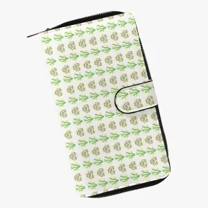 White Fengshui Money Frog Long Flap Wallet