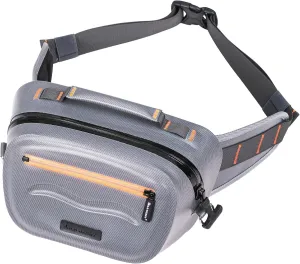 WILD HEART Airtight Waterproof Waist Bag Luya Bag 3D Dimension Shape Case 3.6L TPU Material for Outdoor Kayaking, Rafting, Boating, Swimming, Camping, Hiking, Beach, Fishing (Grey)