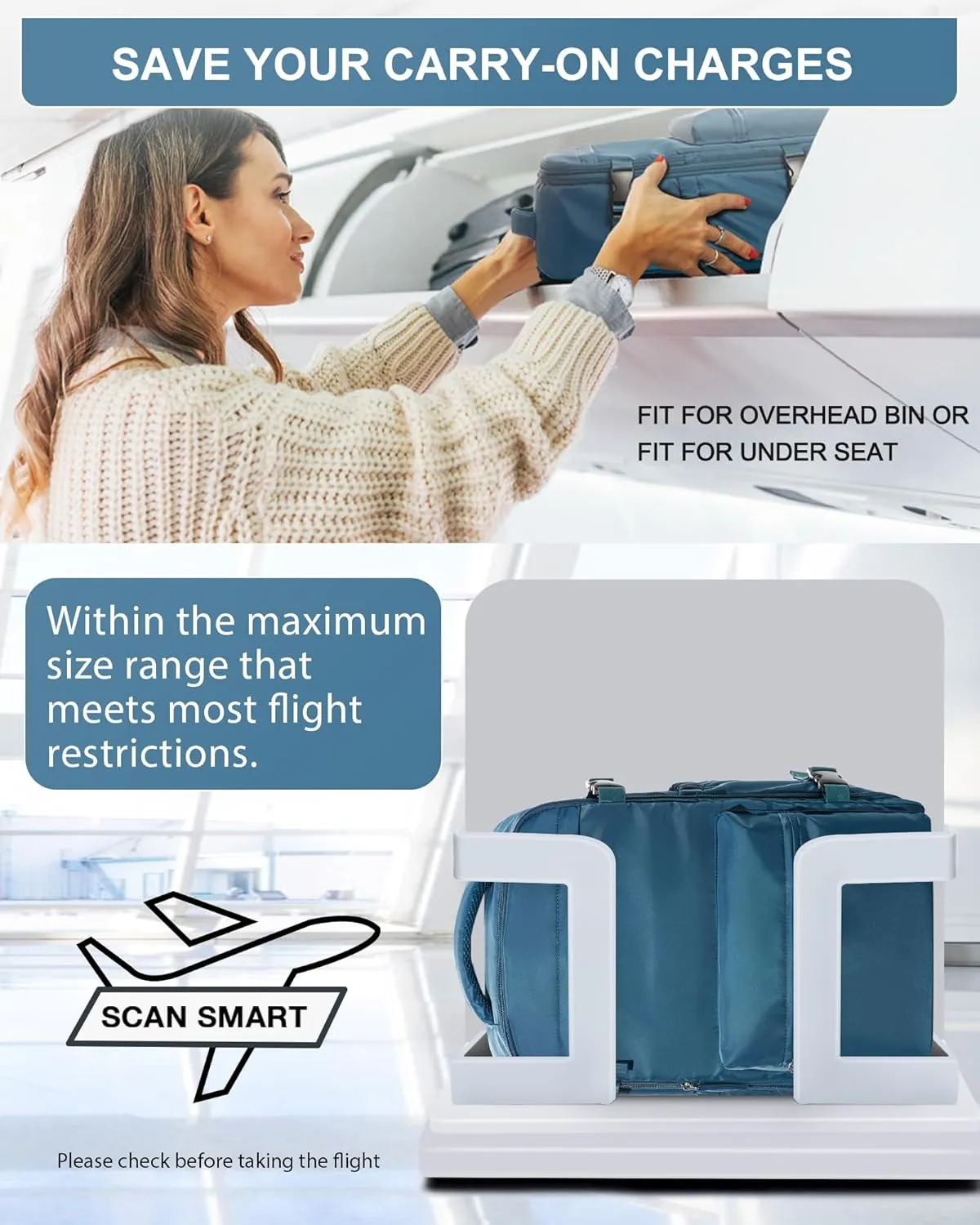 winspansy Large Travel Backpack Storage Vacuum Compression Bags with Pump for Travel Storage Carry on Business Day Vacpack Backpack for Women Men with Vacuum College Bag Blue