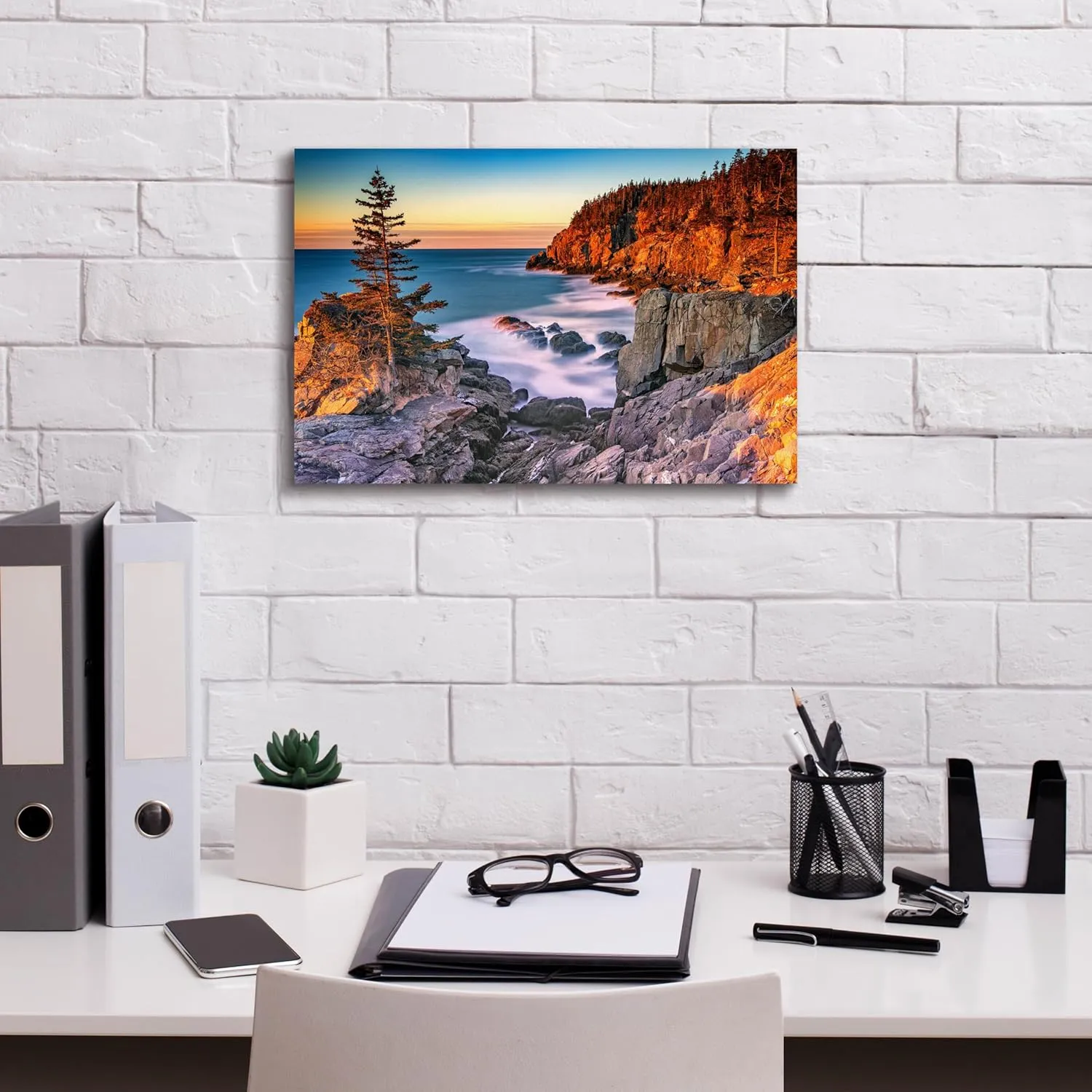 'Winter Dawn At Quoddy Head' by Rick Berk Canvas Wall Art, 18" x 12"