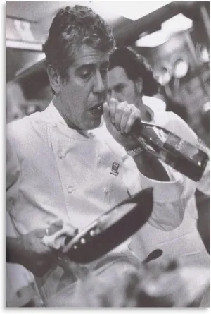 Wklsdrnd Anthony Michael Bourdain，American Chef, Author，Anthony Bourdain Art Posters Canvas Art Poster And Wall Art Picture Print Modern Family Bedroom Decor Posters 16x24inch(40x60cm)