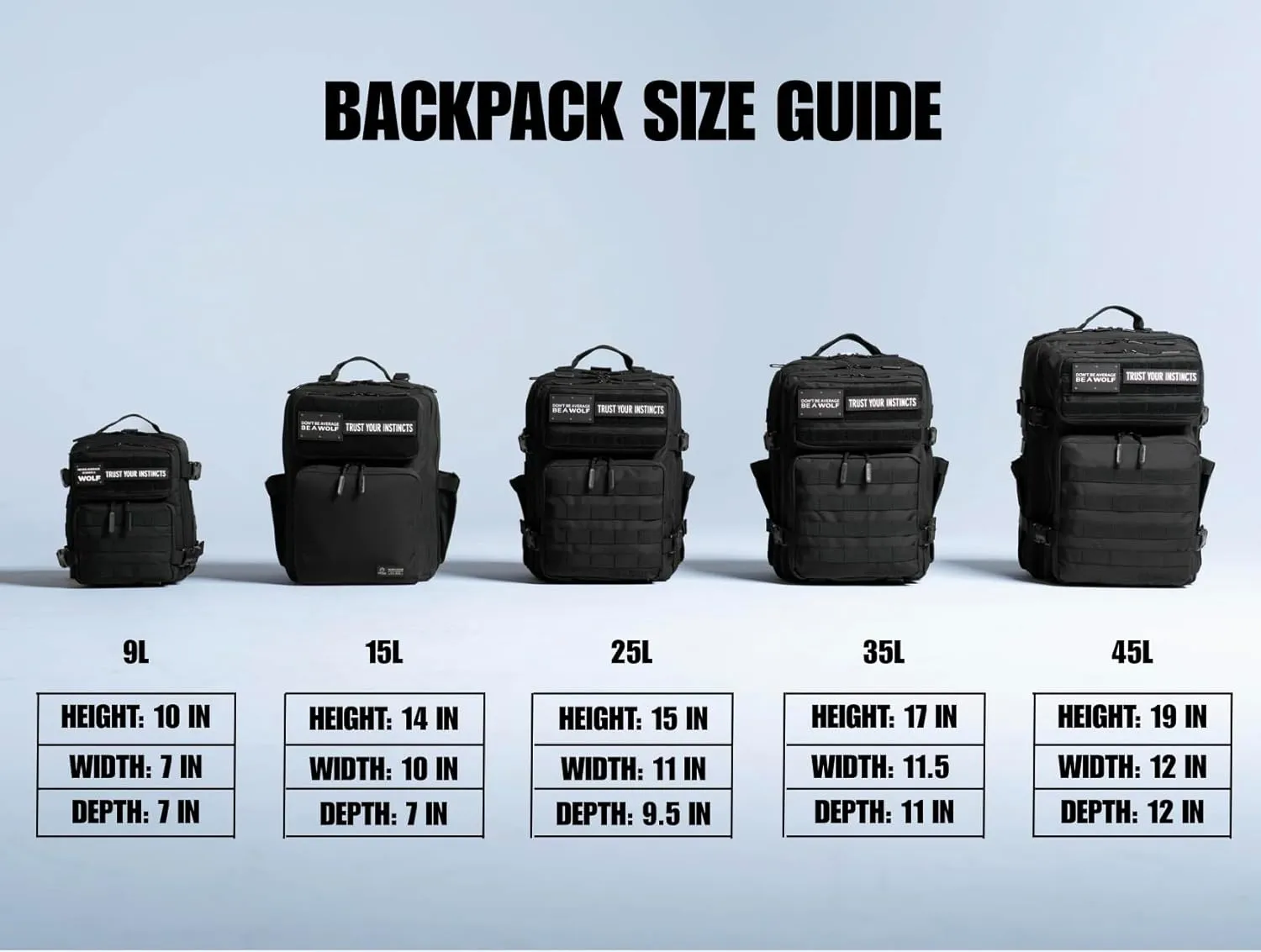 WOLFpak 9L Backpack Mini (Alpha Black)