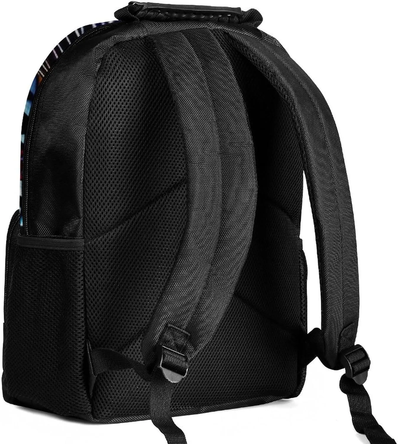Women Men Polyester Cool Lion In The Universe Surreal Style Splatter Art Casual Daypack Large Capacity Bookbag With Side Pockets for Sports Picnic Walking Cycling